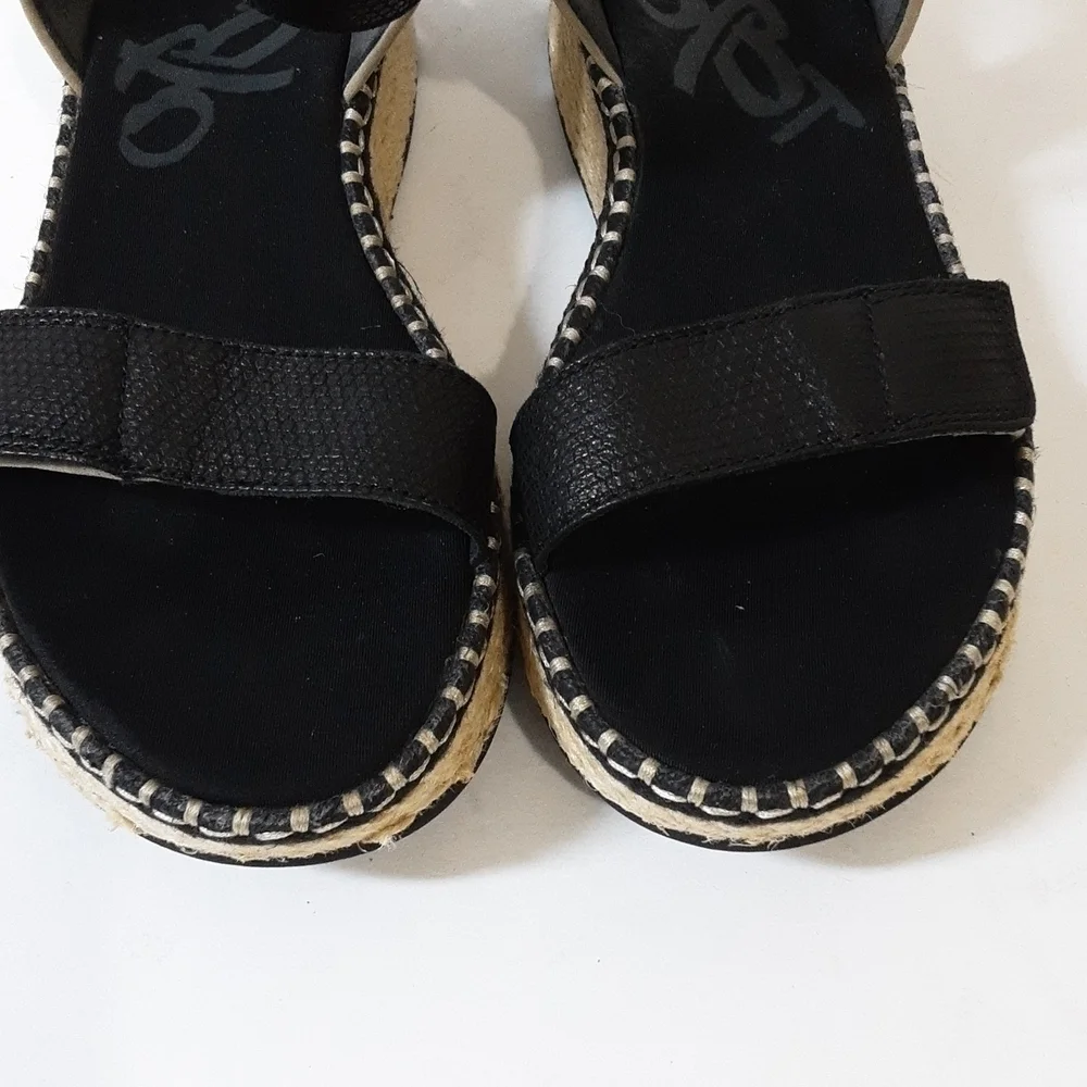 OTBT Reflector espadrilles Women's Black vacations beach casual office Y2K 11M